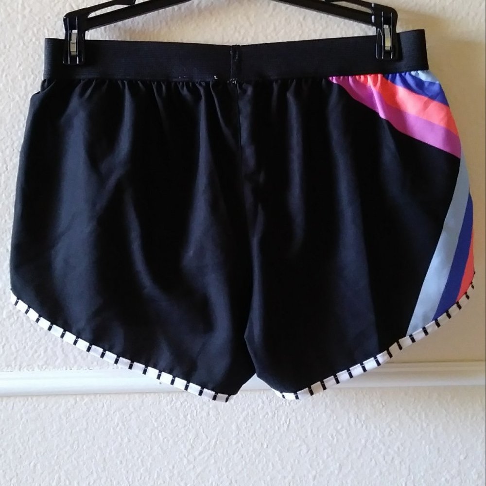 SOLD SOLD Varsity Black /Colorful Active Short S - Picture 2 of 16